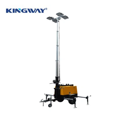 Đèn LED 400W×4 Tháp đèn thủ công 9m